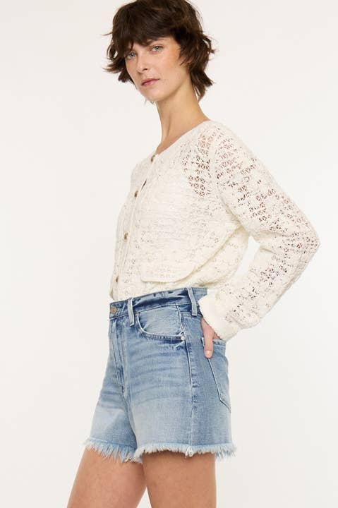 HIGH RISE MOM SHORTS