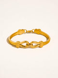 Deloise 18K Gold Non-Tarnish Knot Link Bracelet