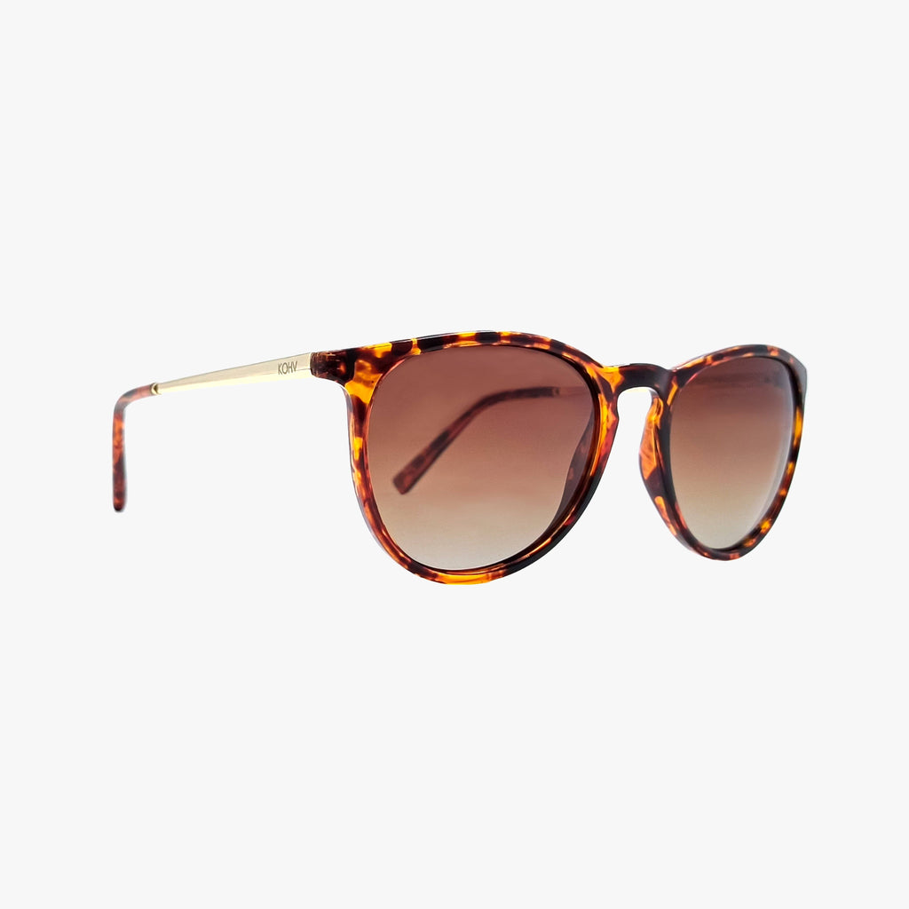 HALE CLASSIC TORTOISE Polarized Round Fashion Sunglasses
