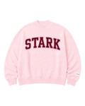 STARK Mock Neck - Pink, bulldogs embroidered collar
