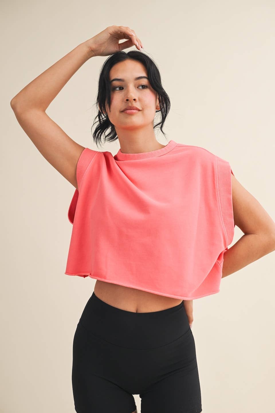 Mineral Wash Open Back Top and Skort Set