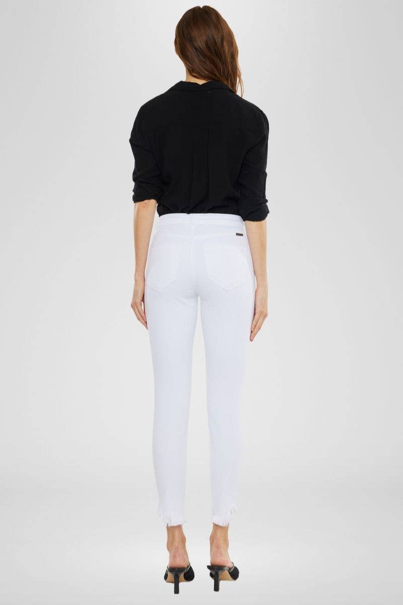 "Raleigh" White Skinny Jeans