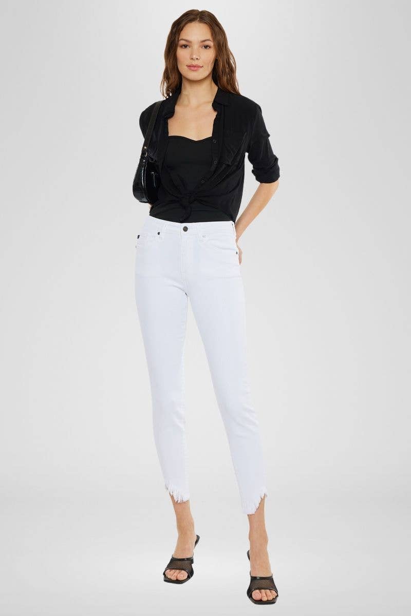 "Raleigh" White Skinny Jeans