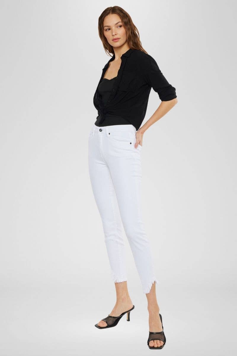 "Raleigh" White Skinny Jeans