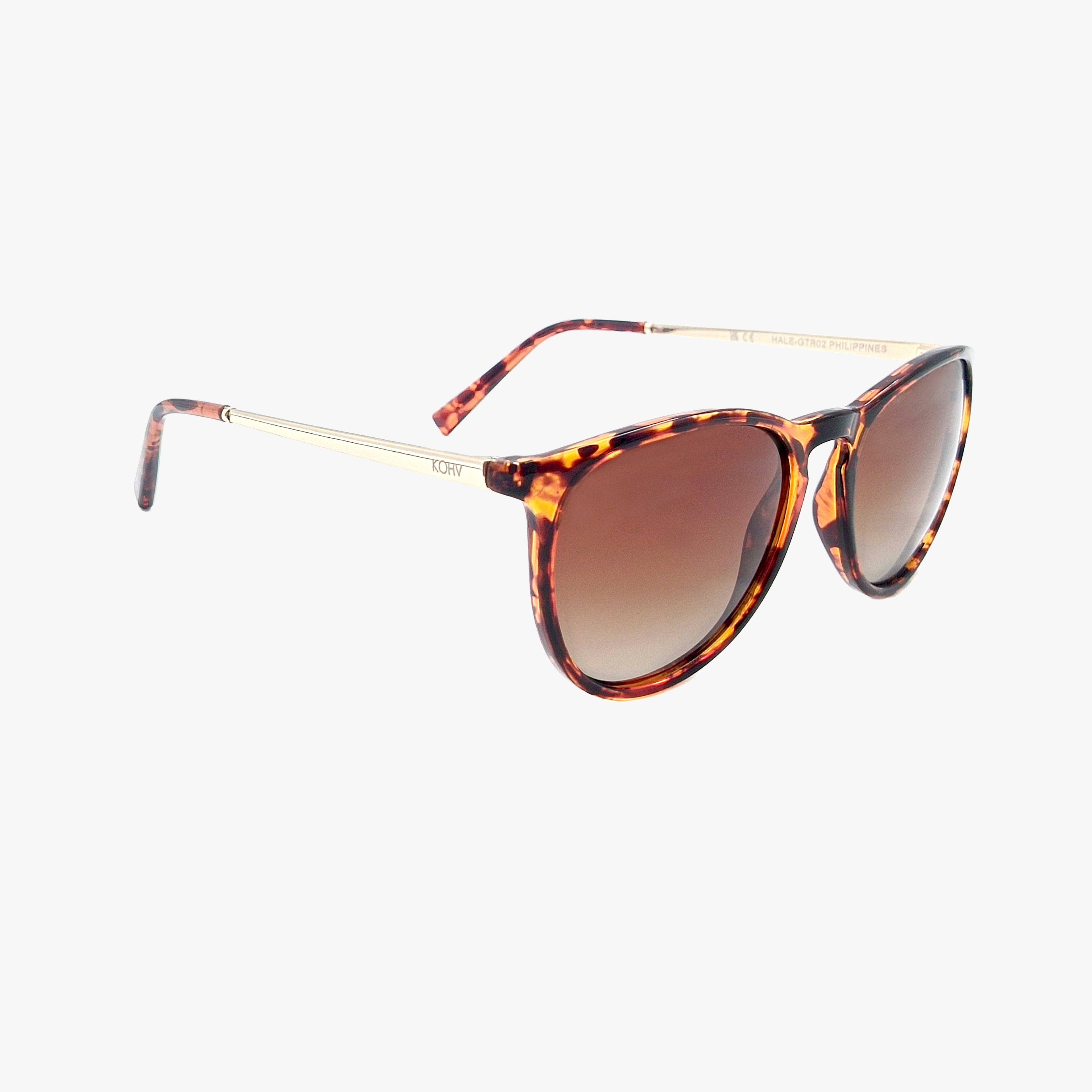 HALE CLASSIC TORTOISE Polarized Round Fashion Sunglasses