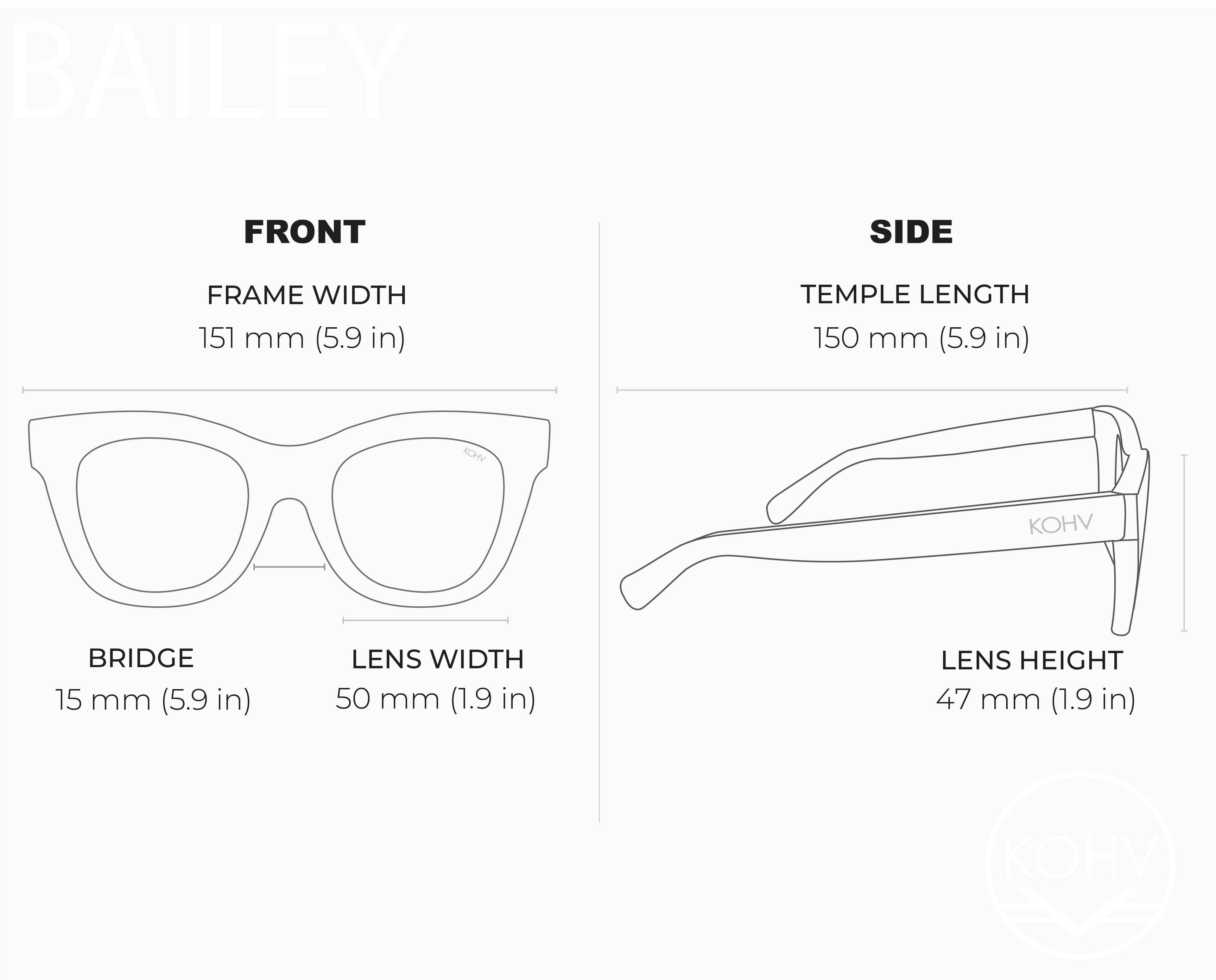 BAILEY AMBER TORTOISE Polarized Oversized Square Sunglasses
