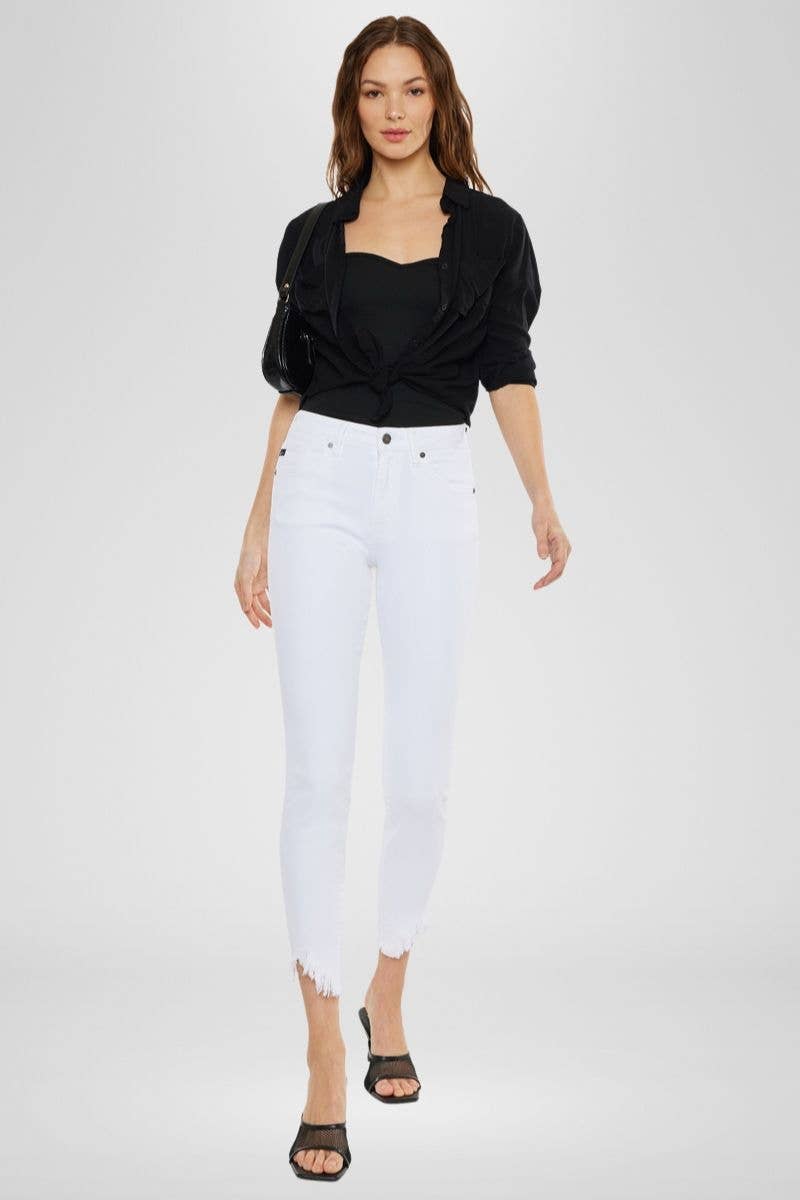 "Raleigh" White Skinny Jeans