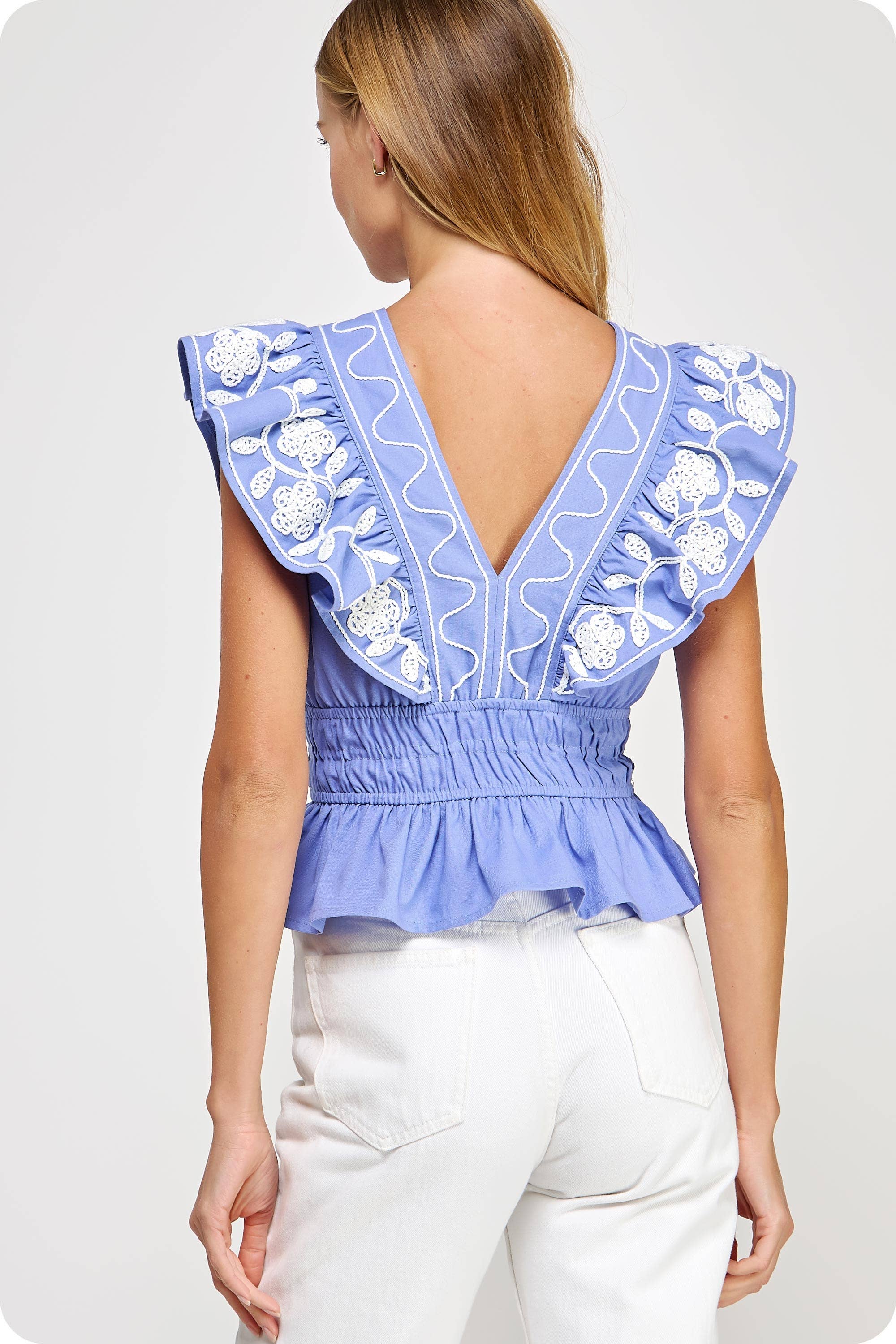 "Ashley" Linen Top