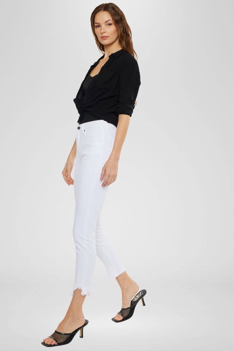 "Raleigh" White Skinny Jeans
