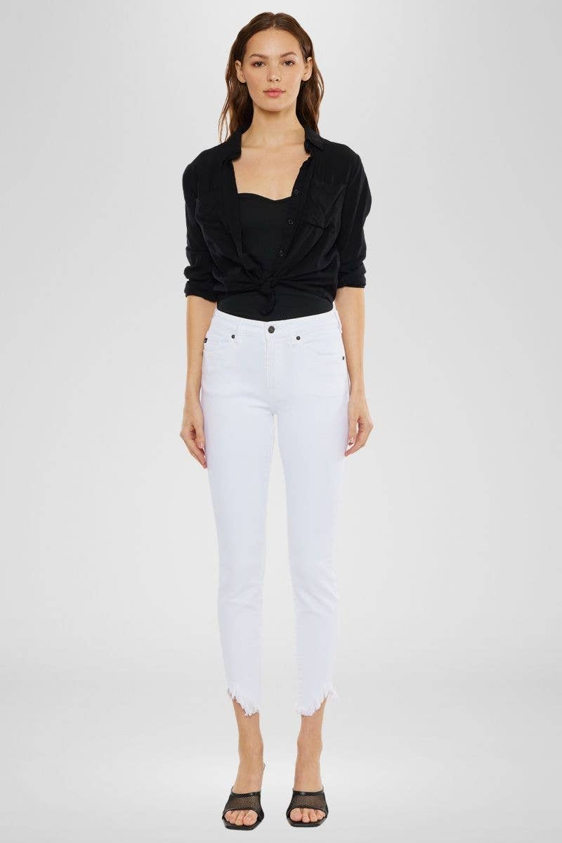 "Raleigh" White Skinny Jeans
