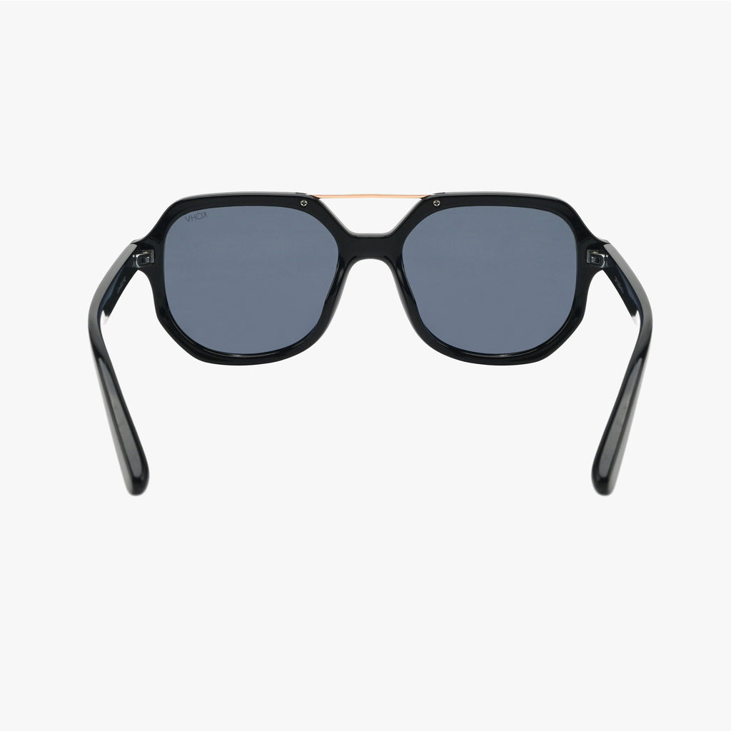 LUNA BRONZE Polarized Square Designer Fashion Sunglasses