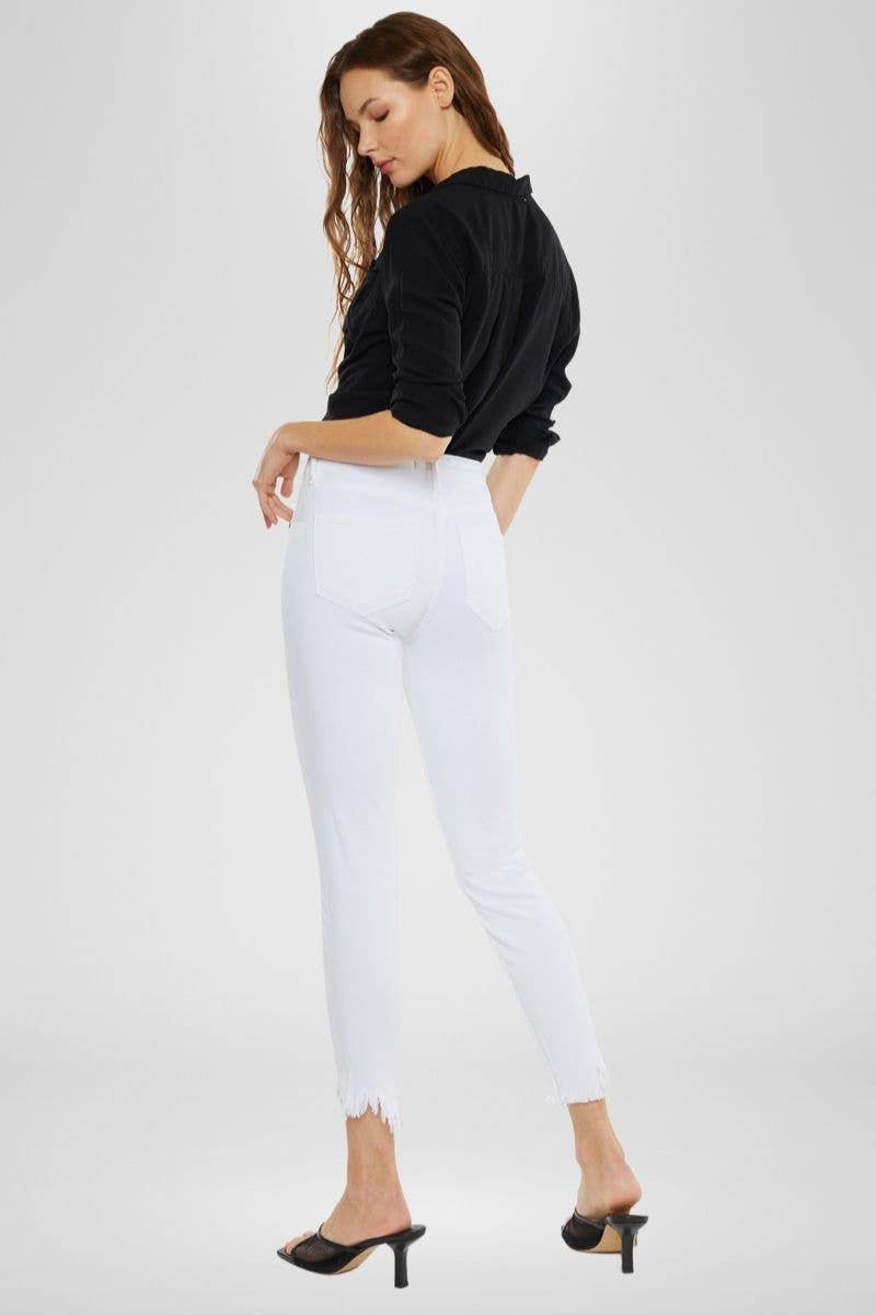 "Raleigh" White Skinny Jeans